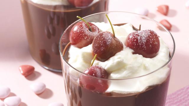 Chocolat viennois gourmand aux griottes