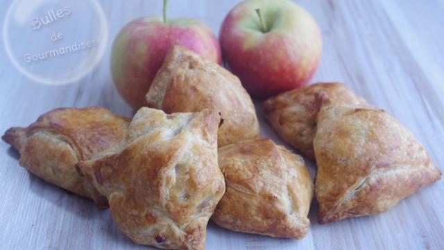 Feuilletés pommes, bananes, chocolat