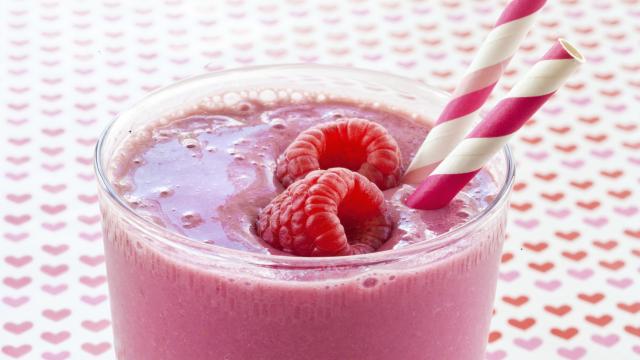 Smoothie aux framboises