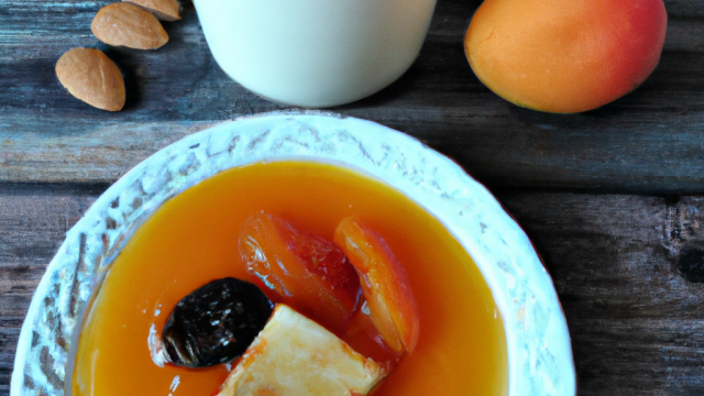 Panna cotta aux abricots et amandes