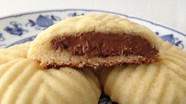 Sablés fourrés au chocolat