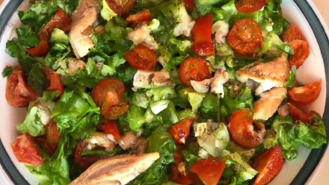 Salade de poulet aux tomates