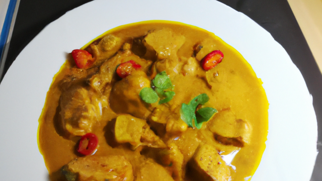 Poulet au curry maison