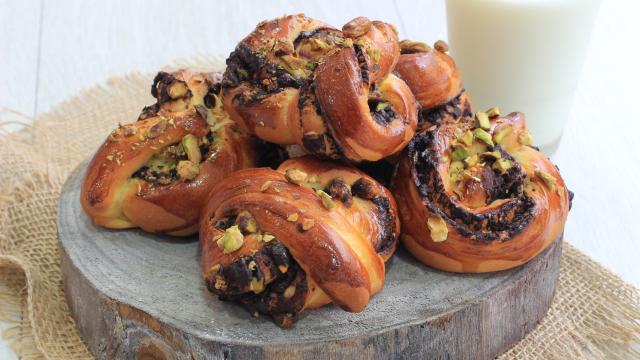 Babka au chocolat et pistaches