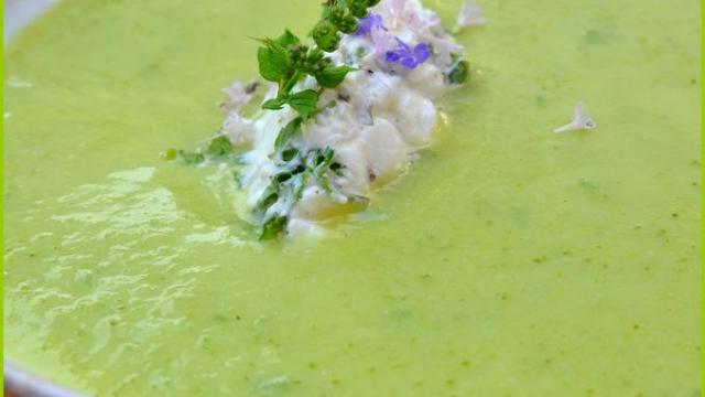 Soupe de courgettes au St Môret