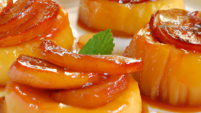 Aumonières de pommes au caramel à l'orange