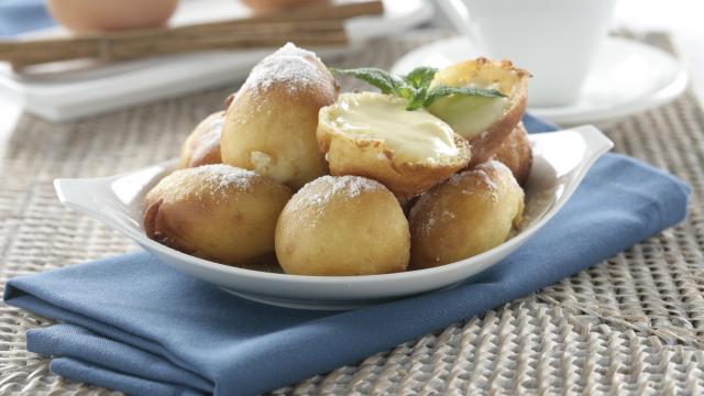 Beignets au chocolat blanc