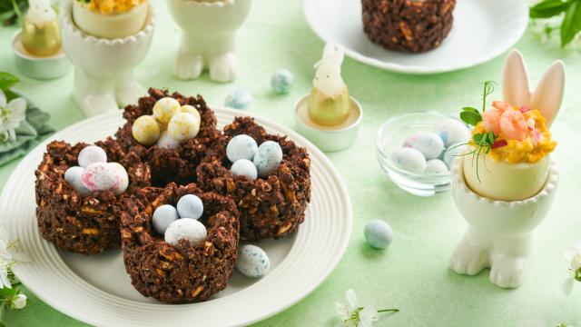 Nids de Pâques faciles au chocolat