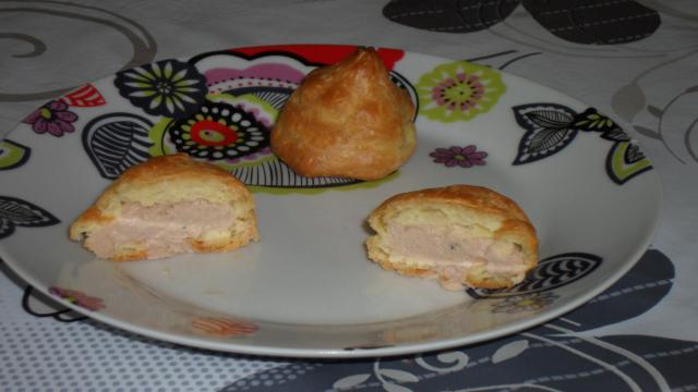 Gougères farcies thon mayonnaise