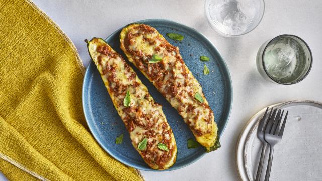 Courgettes farcies à la viande hachée