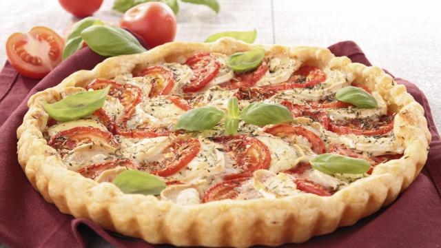 Tarte tomates mozzarella maison