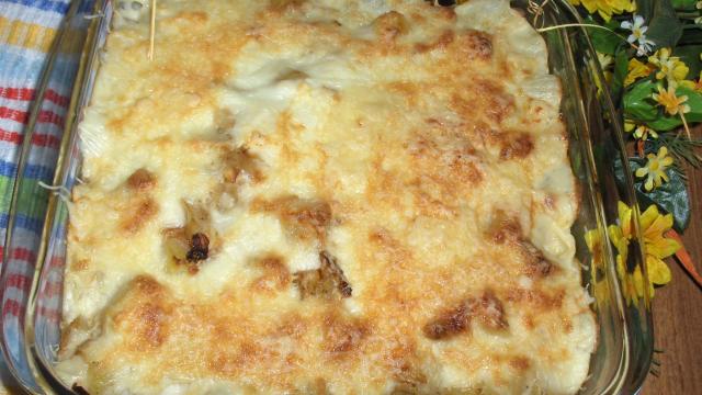 Gratin de Pâtisson à la béchamel