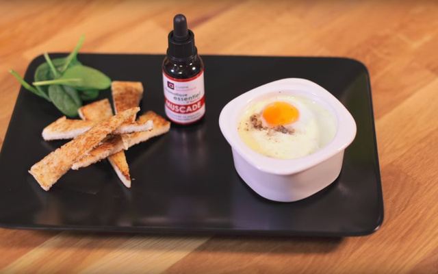 Œuf cocotte aux épinards et Comté, crème de muscade