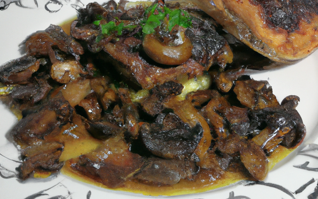 Agneau au champignon noir