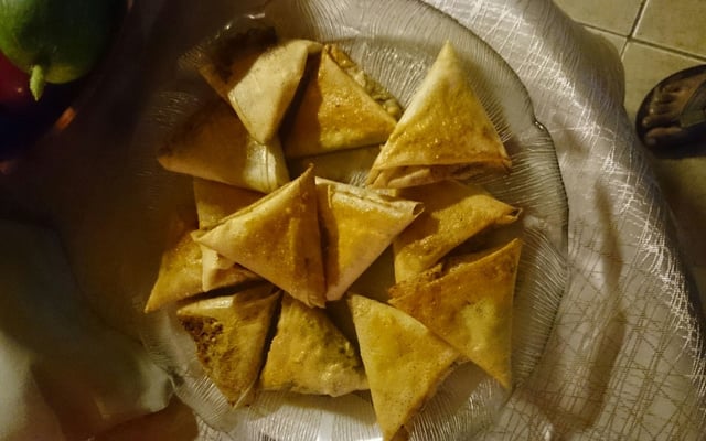 Samoussa au chèvre frais