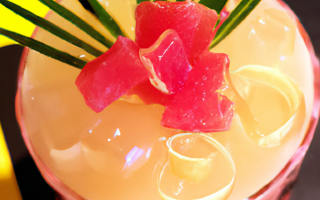 Cocktail au Pulco pamplemousse rose