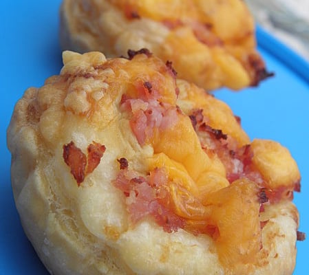 Mini tartelettes moutarde mimolette et jambon