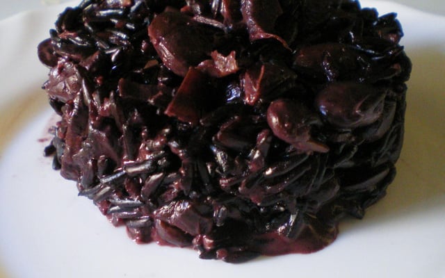 Risotto noir de camargue