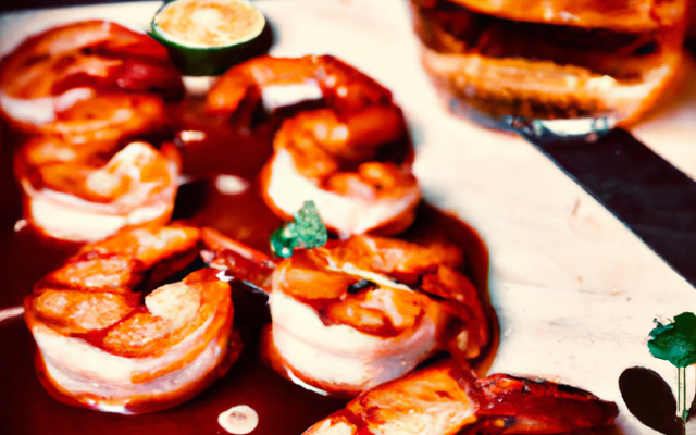 Gambas flambées au whiskie