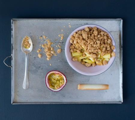 Crumble ananas-passion