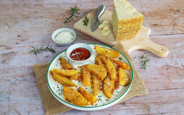 Pommes de terre croustillantes au Grana Padano AOP