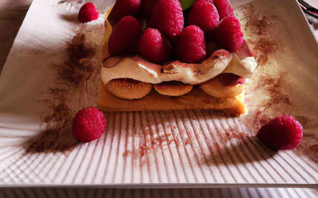 Tiramisu aux framboises savoureux