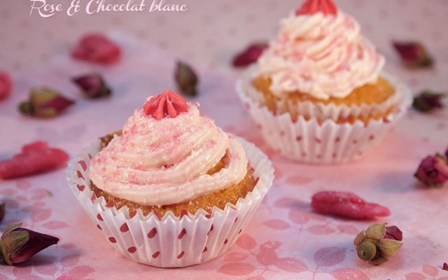 Mini-cupcakes à la rose