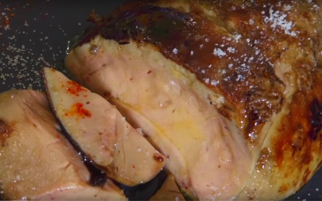 Foie gras caramélisé à la cassonade