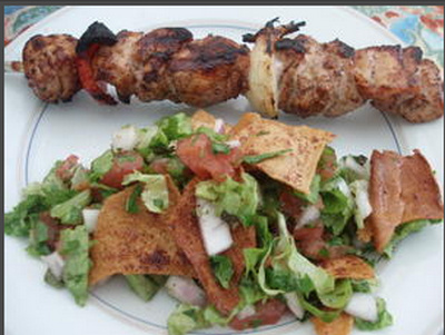 Chich taouk (brochettes de poulet mariné)