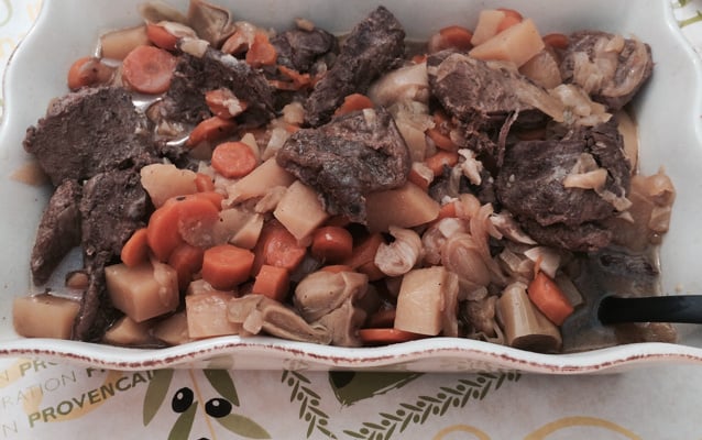 Sanglier et légumes cocotte minute