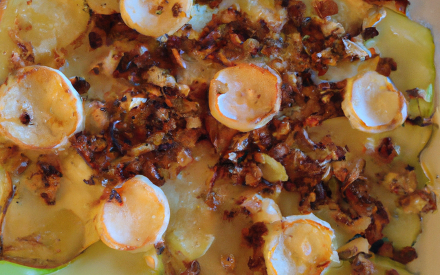 Gratin de poireaux aux noix de cajou