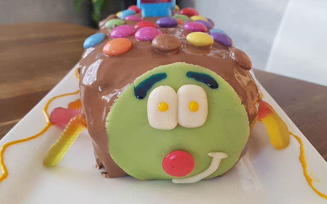 Gâteau chenille au chocolat