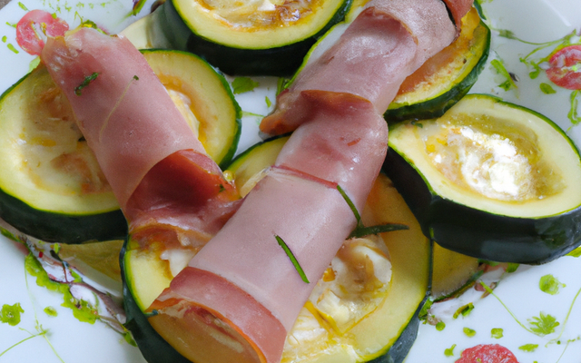 Courgettes au jambon