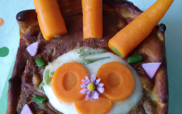 Tarte aux carottes et vache qui rit