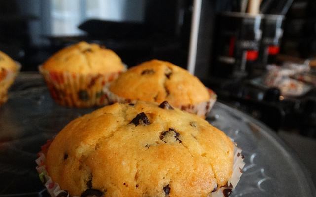 Muffins aux pépites de chocolat express et sans souci