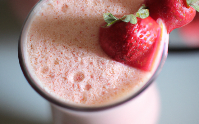 Milkshake à la fraise, le goûter des gourmands
