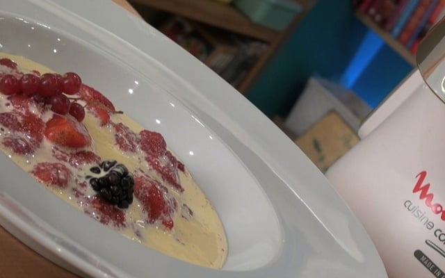 Soupe de fruits rouges au sabayon de champagne au Companion