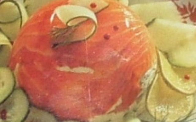 Dôme de concombre au saumon