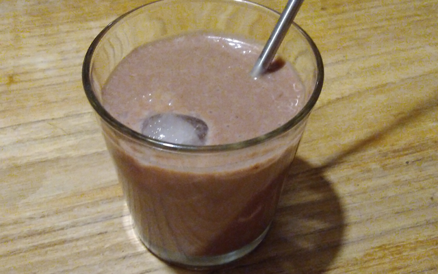 Smoothie banane et chocolat