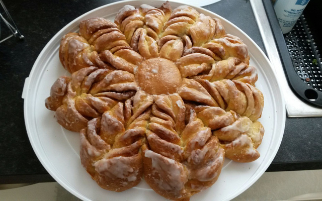 Brioche comme un flocon