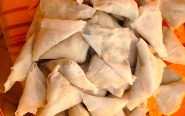 Samoussa au poulet - Recette réunionnaise