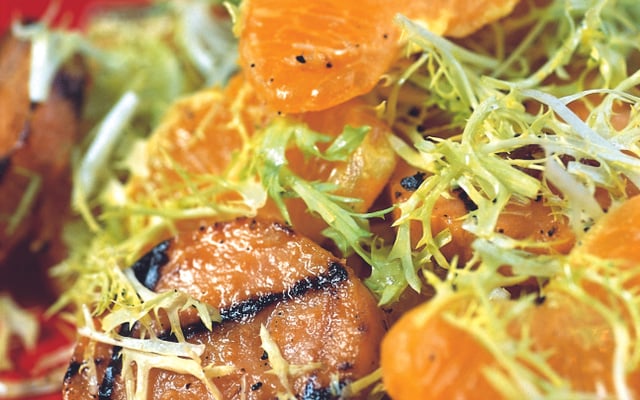 Salade de patates douces à la mandarine