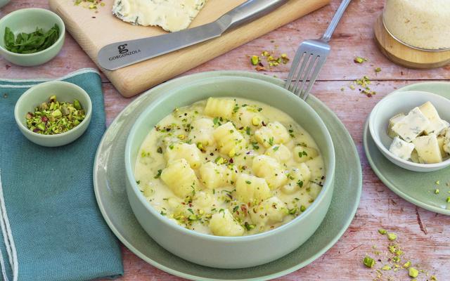 Gnocchi au Gorgonzola AOP et pistaches grillées