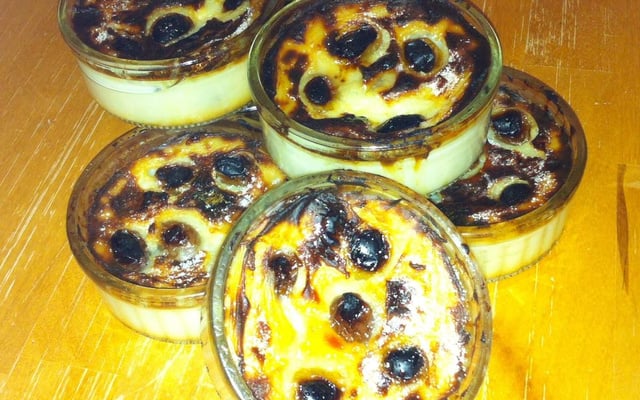 Flans aux raisins