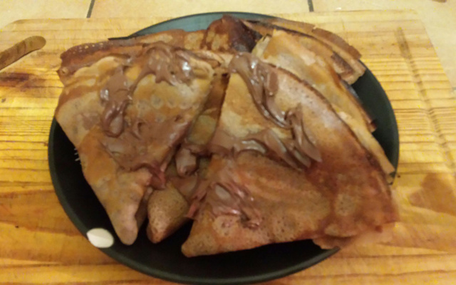 Pâte à crêpes au Nutella