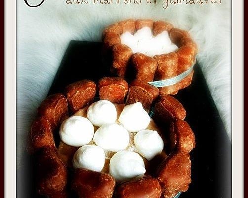 Charlotte aux marrons et nounours en guimauve