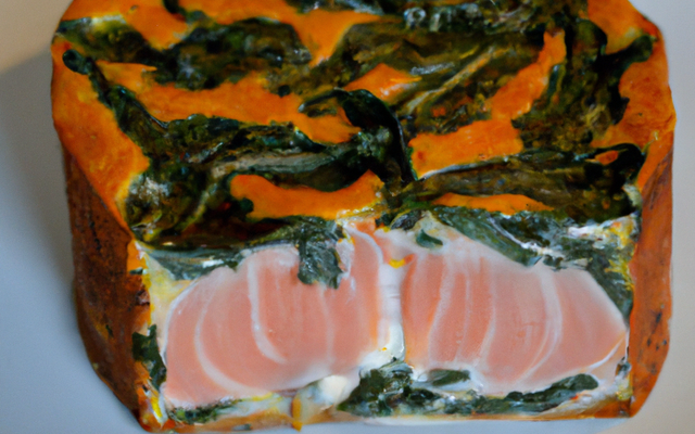 Cake au saumon et épinards