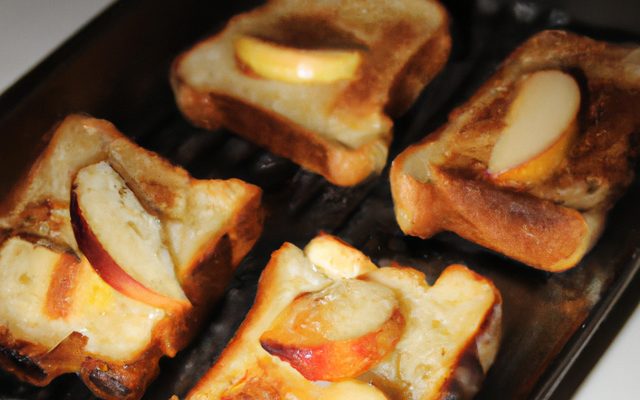 Pommes au four sur toasts