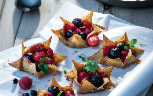 Papillote aux fruits rouges