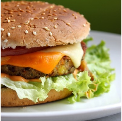 Burger végétarien au tofu